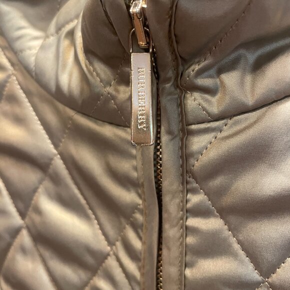 Burberry Gold Quilted Jacket - Size Small - Picture 2 of 6
